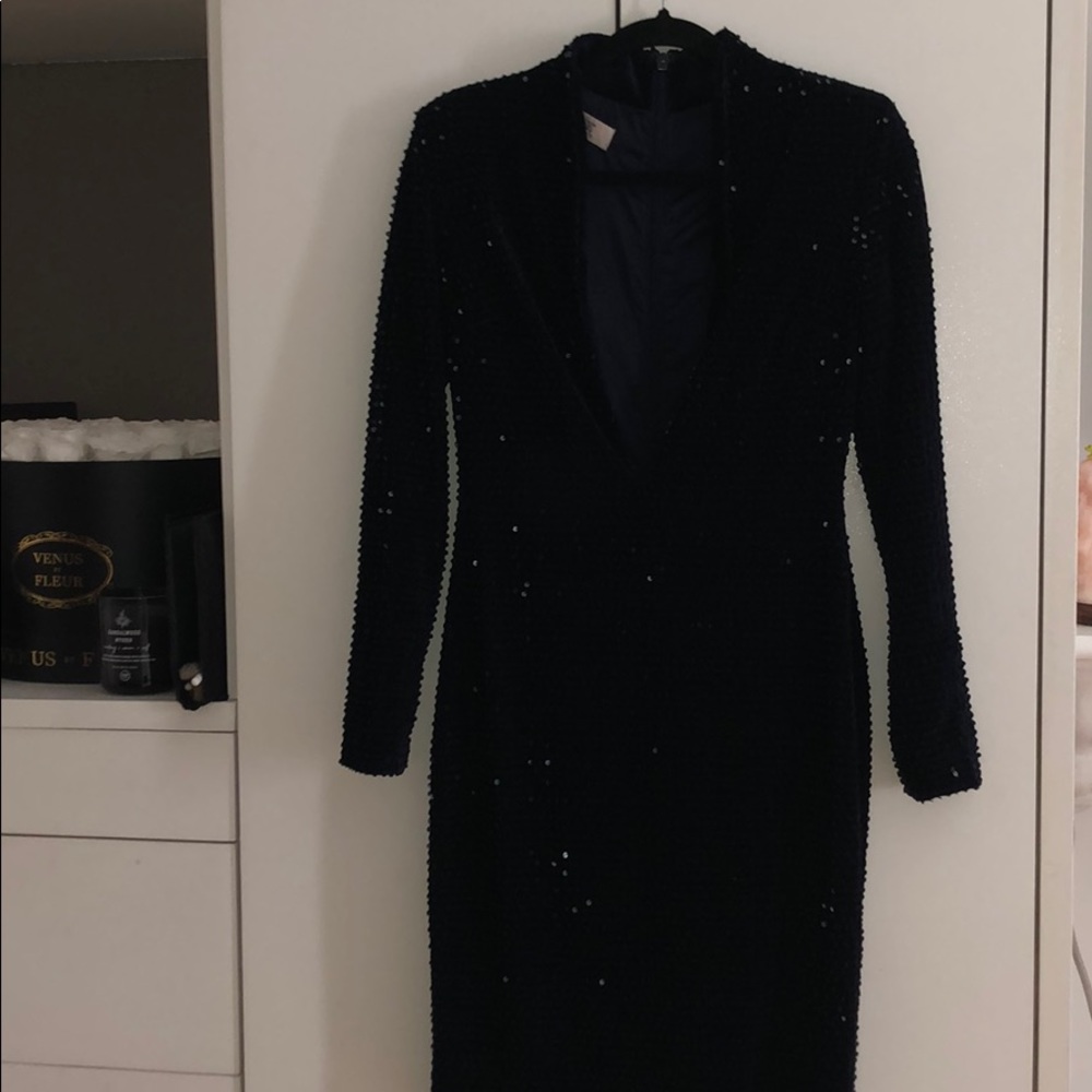 House of CB deep V dress